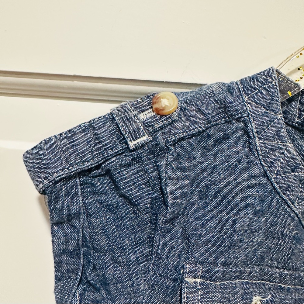 Ralph Lauren Denim Kids Chambray Dress with Button Closure - Picture 3 of 10